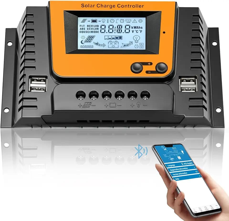 30A Solar Laderegler Mit Bluetooth 12V 24V 36V 48V System ﻿
