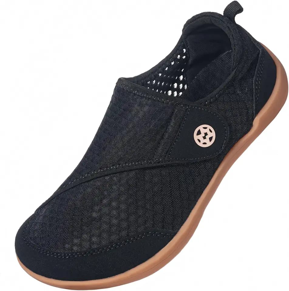 Sisttke Diabetiker Hausschuhe Herren Damen Extra Weit Sommer Atmungsaktive Ultraleicht Klettverschluss Slippers Bequeme Walkingschuhe Gesundheitsschuhe für Senioren