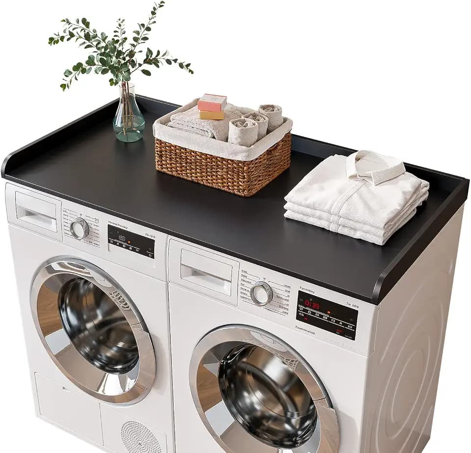 54" Width Washer Dryer Countertop for Depth Laundry Room Organization