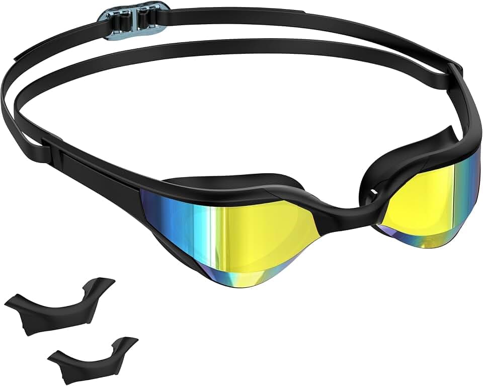 Wettkampf Schwimmbrille Erwachsene, Anti-Beschlag, UV-Schutz