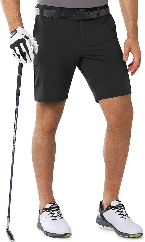 Outdoor Ventures Herren Golfshorts 9" Stretch Golf Shorts mit 5 Taschen