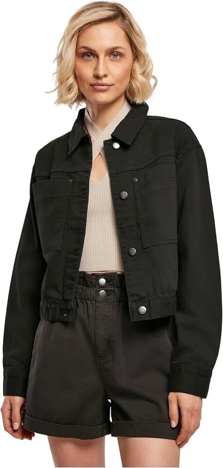 Urban Classics Damen Ladies Short Boxy Worker Jacket