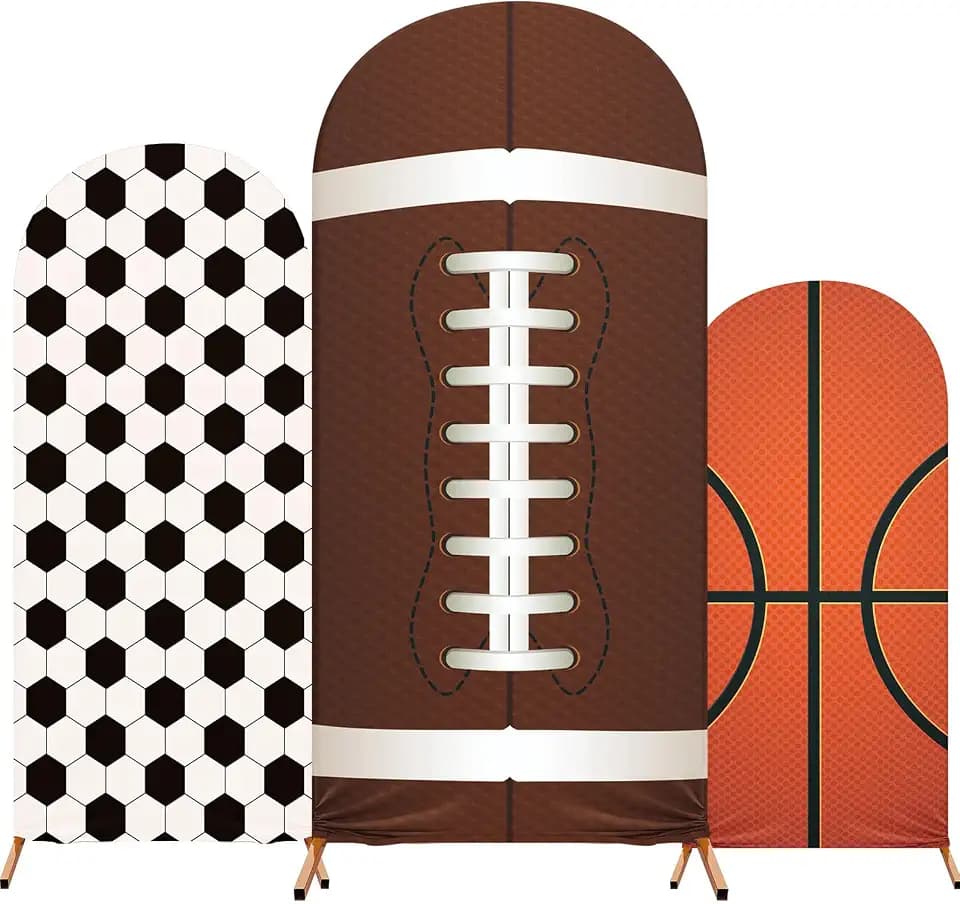 Sport Arch Backdrop Covers, 4ft 5ft 6ft Sets of 3