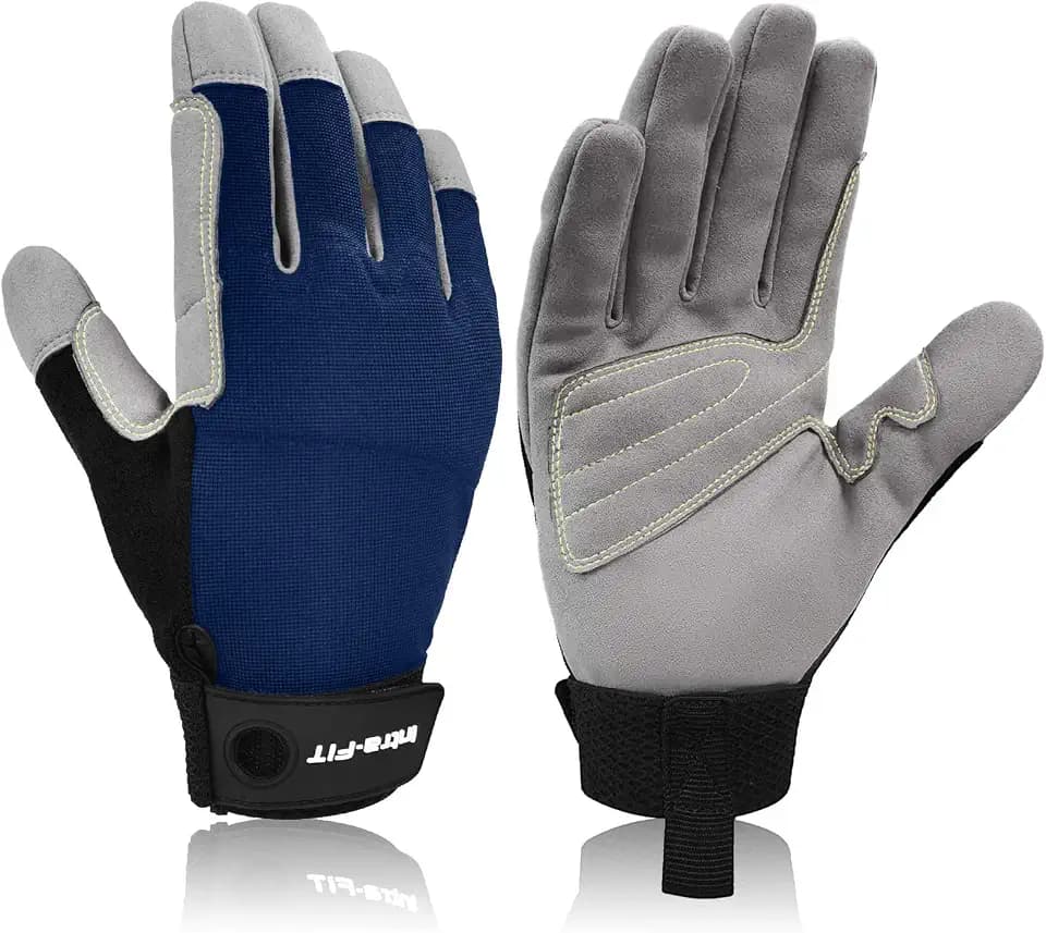 Kletterhandschuhe Half-Finger/Fingerhandschuhe Kunstleder Abriebschutz Kletter-Sporthandschuhe Seilhandschuhe für Abseilen, Bergsteigen, Abenteuer, Rettung