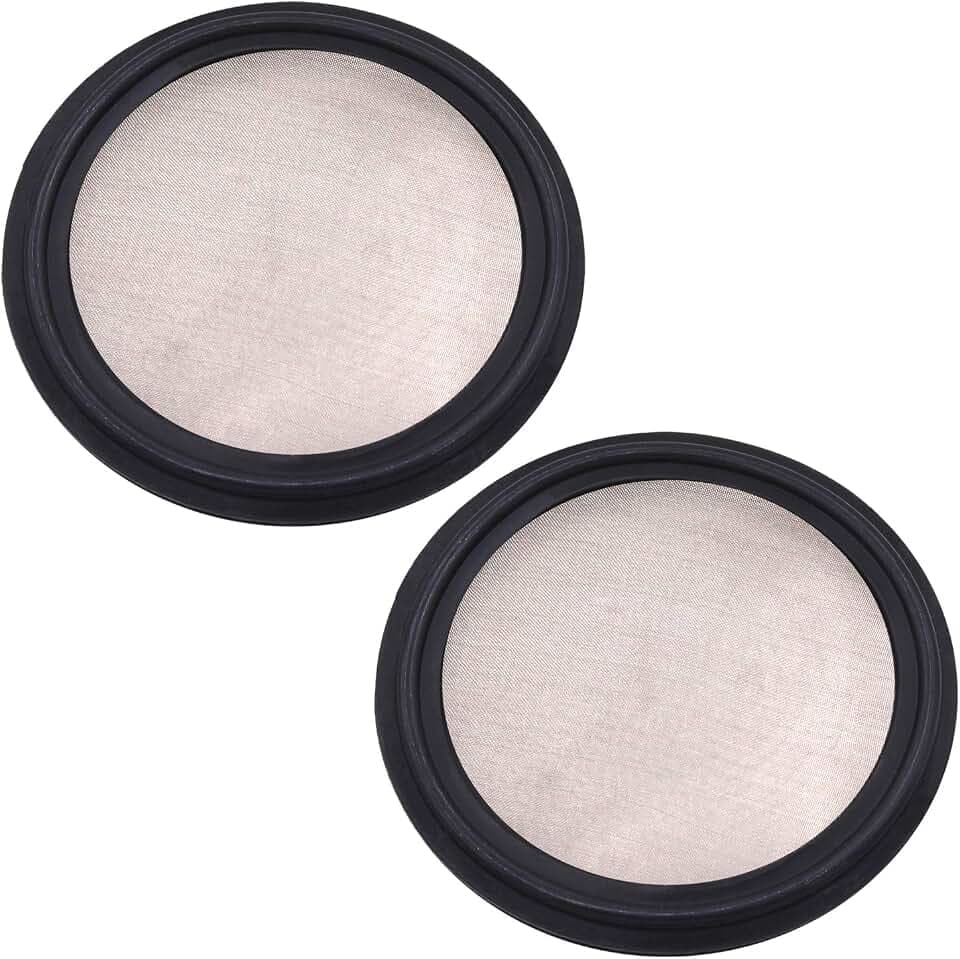 DERNORD 2" FKM Sanitary Gasket w/Stainless Screen - Tri Clamp Clover （Pack of 2） (150 Mesh)