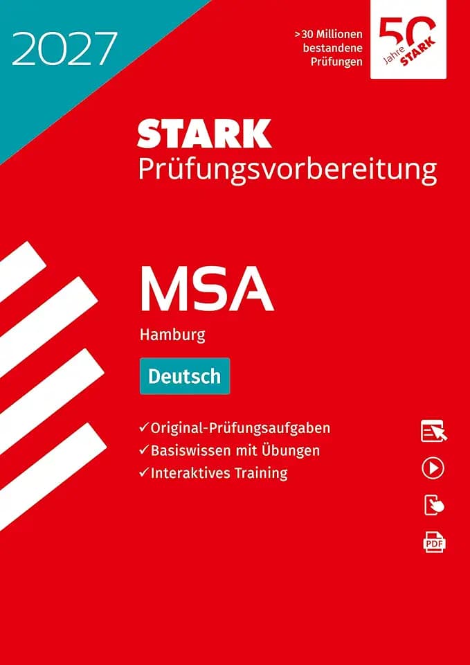 STARK Deutsch - MSA 2027 Hamburg - Prüfungsvorbereitung (Abschlussprüfungen)
