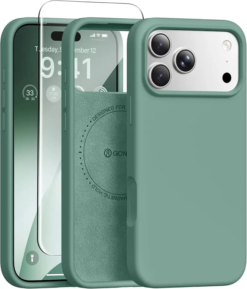 GONEZ for iPhone 18 Pro Case/iPhone 17 Pro Case, Midnight Green