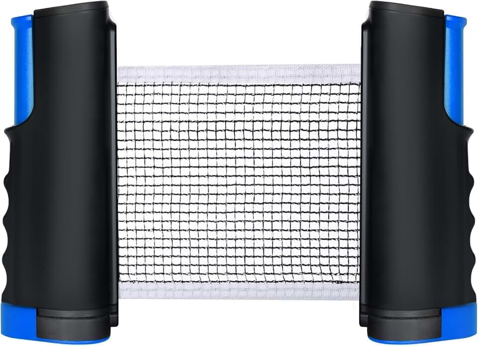 flintronic Ausziehbares Tragbares Tischtennisnetz für Jeden Tisch, Tragbar Ping Pong Ersatznetz, Tischtennisnetz Outdoor & Indoor, Maximale Länge 170 cm