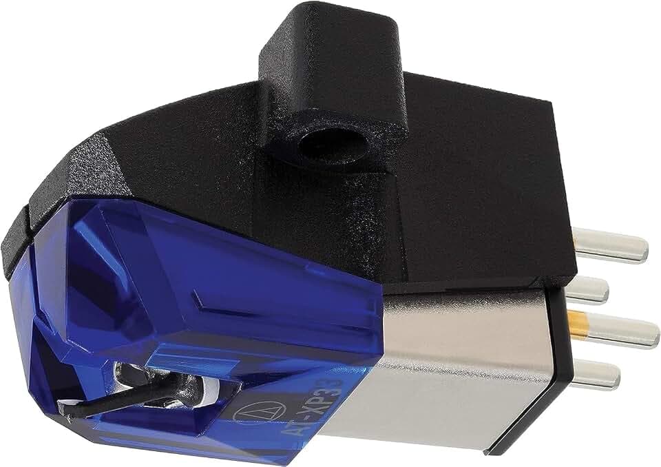 Audio-Technica AT-XP3 Dual-Moving-Magnet-Stereotonabnehmer DJ Blau