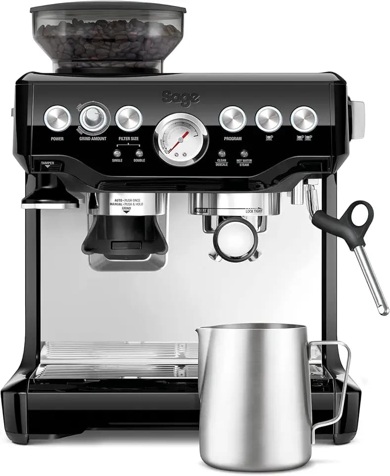 Sage The Barista Express, Kaffeemaschine mit manuellem, Schwarzer Sesam