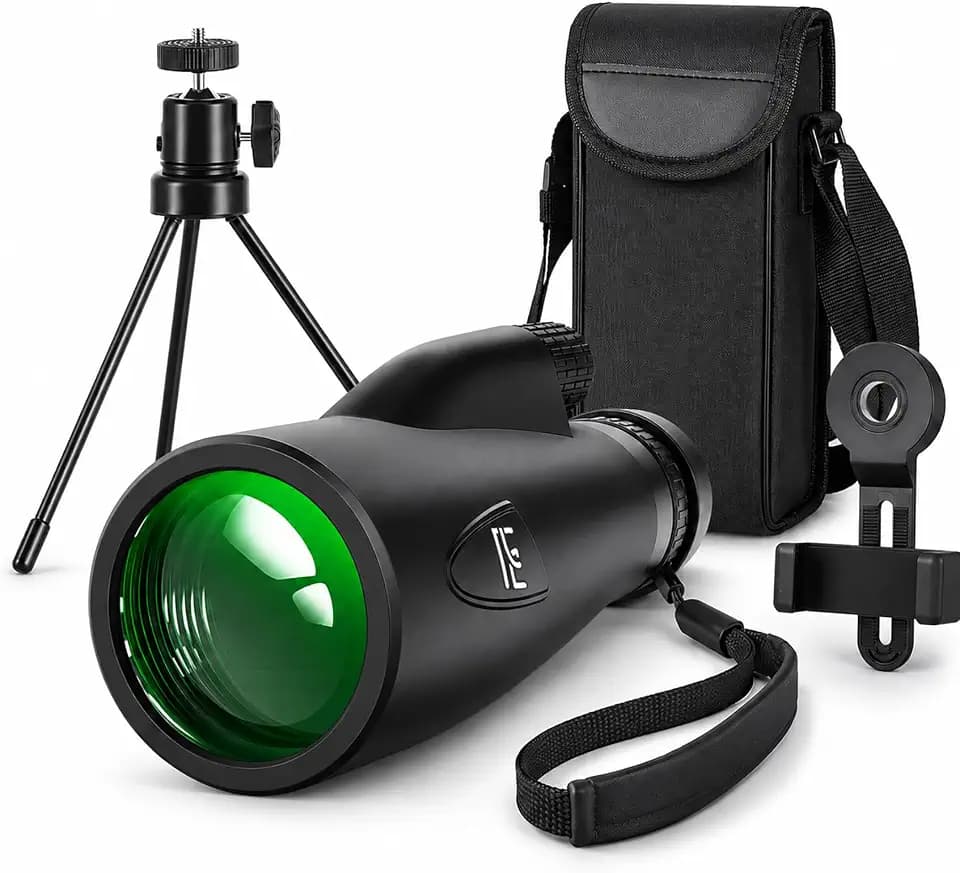 Birthday Gifts for Men Dad Husband, 10-30x50 Monocular for Hiking Camping