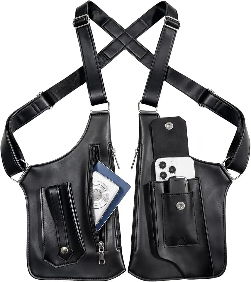 Large Double Shoulder Armpit Bag, Anti-theft Underarm Bag