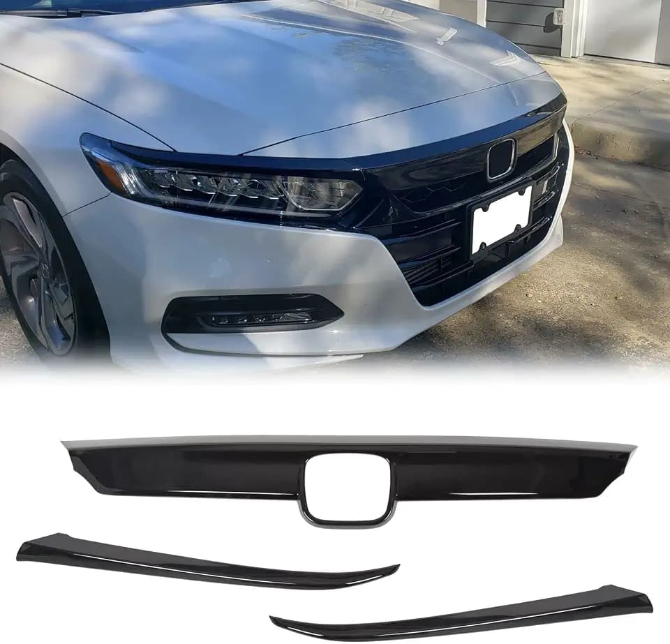 ECOTRIC Grille & Eyelid Cover Compatible with 2018-2020 Honda 10th Accord