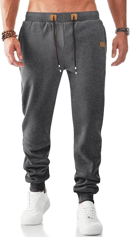JMIERR Jogginghose Herren Warme Gefütterte mit Taschen