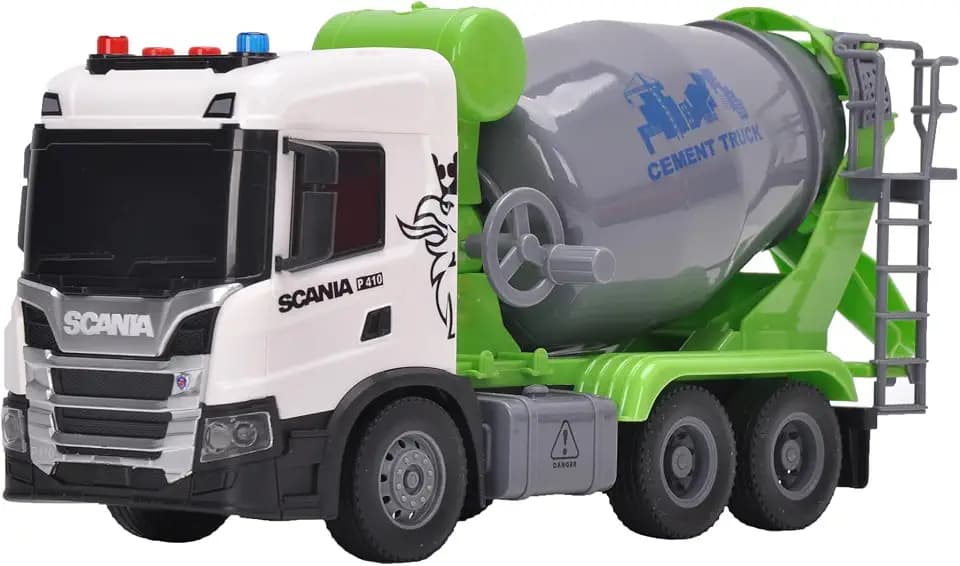 Scania LKW Spielzeug mit Lichter und Geräusche für Kinder (Betonmisch-LKW-1)
