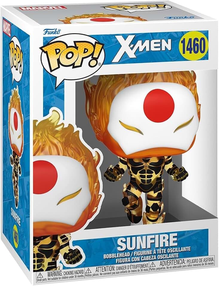 Funko POP! Marvel: X-Men - Sunfire | Offizielles Superheroes Merch - Vinyl Sammelfigur als Regal Deko - Geschenkidee zum Geburtstag für Fans und Sammler