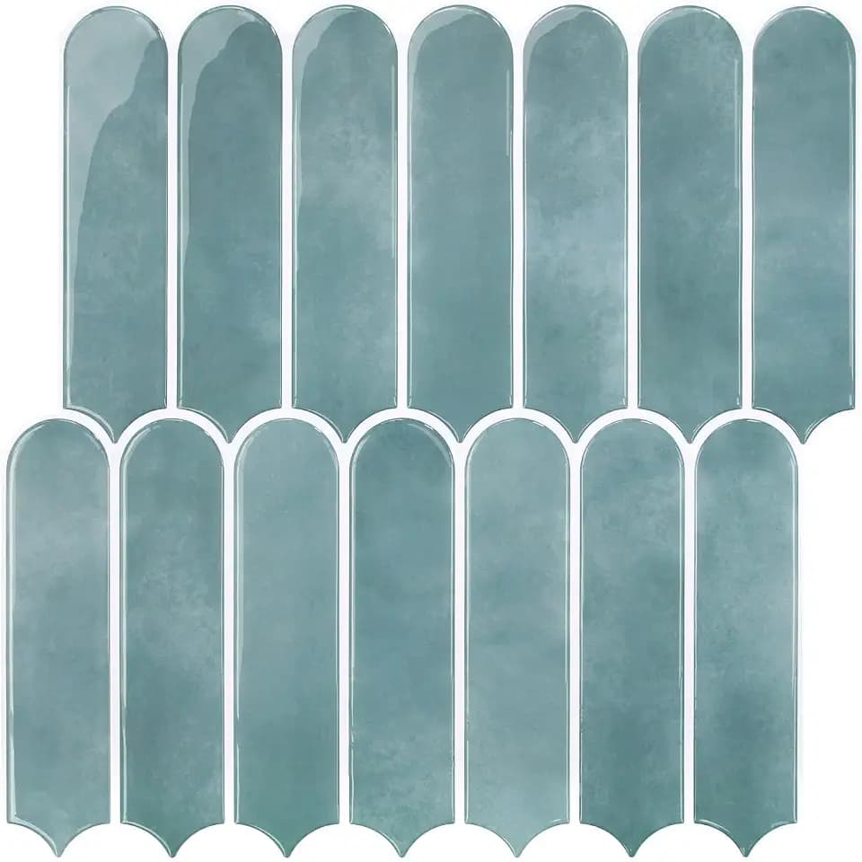 COMSTICKC Dickere 3D Fliesenaufkleber Klebefliesen Vintage-Blau, 10-Stück