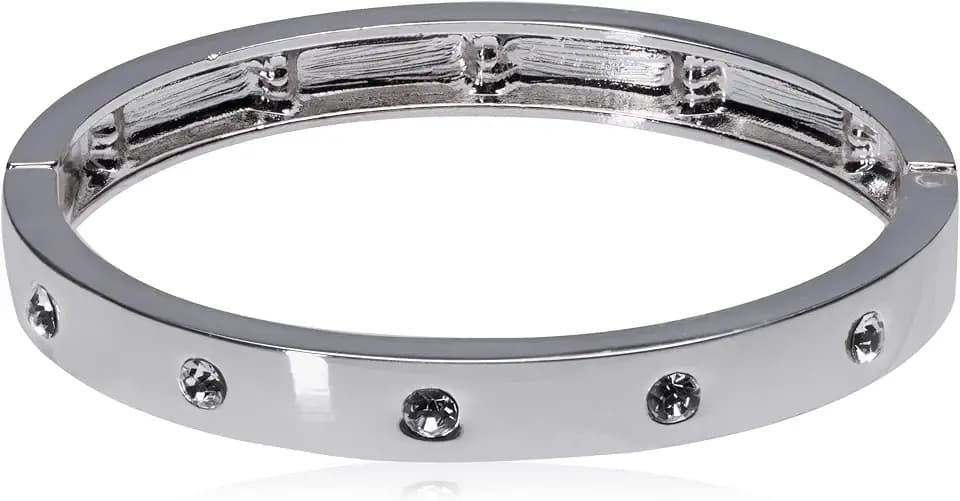 GUESS Narrow Hinge Bangle Bracelet with Crystal