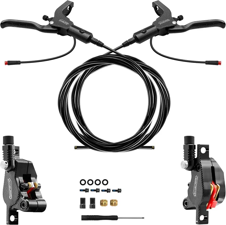 LD-210S Electric Scooter Hydraulic Disc Brakes Set, 2-PIN/Power-Off Hydraulic Brake kit for E-Scooter