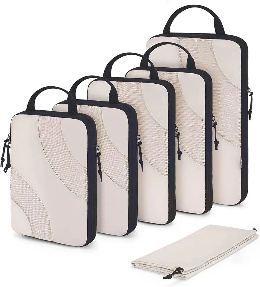 BAGSMART Compression Packing Cubes for Travel