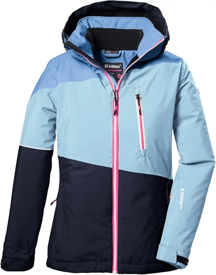 Killtec KSW 331 Mädchen Skijacke Kapuzenjacke Funktionsjacke blau blau