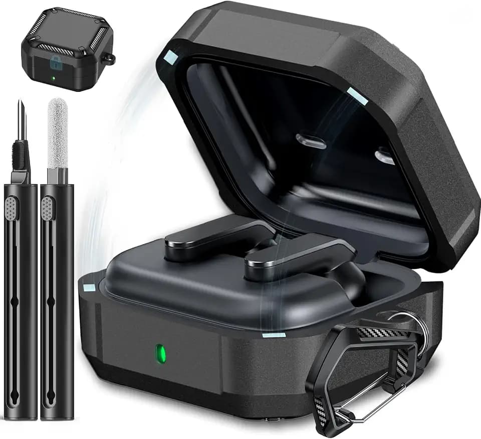 for Samsung Galaxy Buds 4/4 Pro Case with MagSafe Lock (Black)