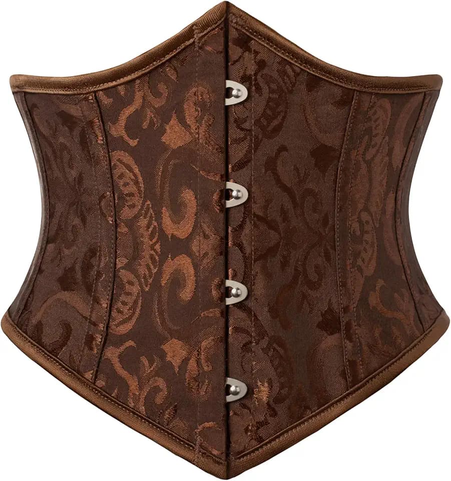 SCARLET DARKNESS Damen Unterbrust Korsett Taillenmieder Mittelalter Corsage