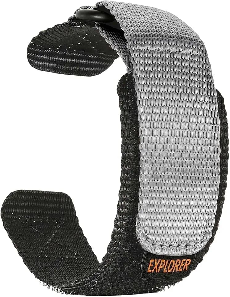 Adjustable Nylon Watch Band, Quick Release Sport Loop Strap, 16mm 18mm 20mm 22mm Replacement Watch Band Compatible with Select Samsung, Garmin, Fossil, Timex, Casio, Seiko and Citizen Watches