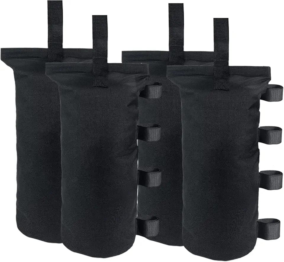 Joramoy Tent Weights SandBags for Canopy Legs,4 Packs 150LBS(Without Sand)