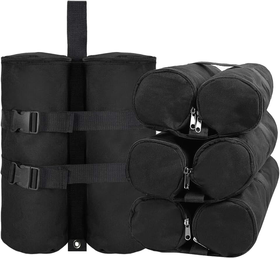 Canopy Weights Sandbags Set of 4,Capacity 140LBS（Without Filler）