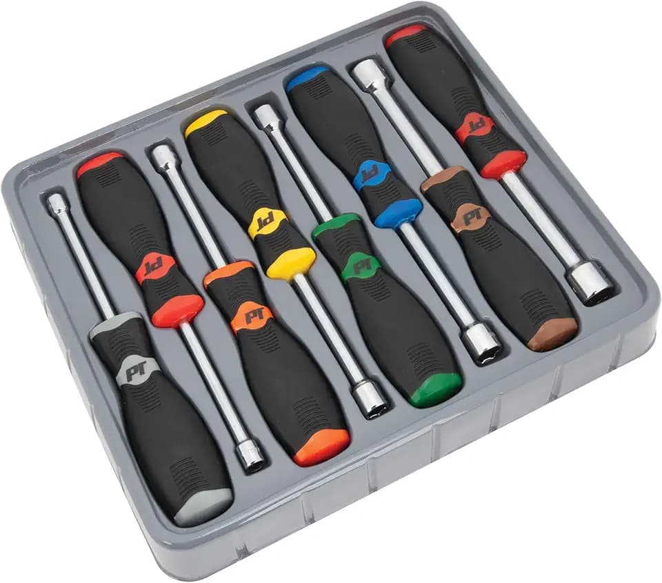 Performance Tool W30901 8-Piece Metric Hollow Shaft Nut Driver Set