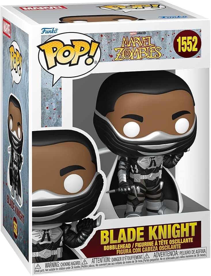 Funko POP! Marvel: Marvel Zombies - Blade Knight | Offizielles Superheroes Merch - Vinyl Sammelfigur als Regal Deko - Geschenkidee zum Geburtstag für Fans und Sammler