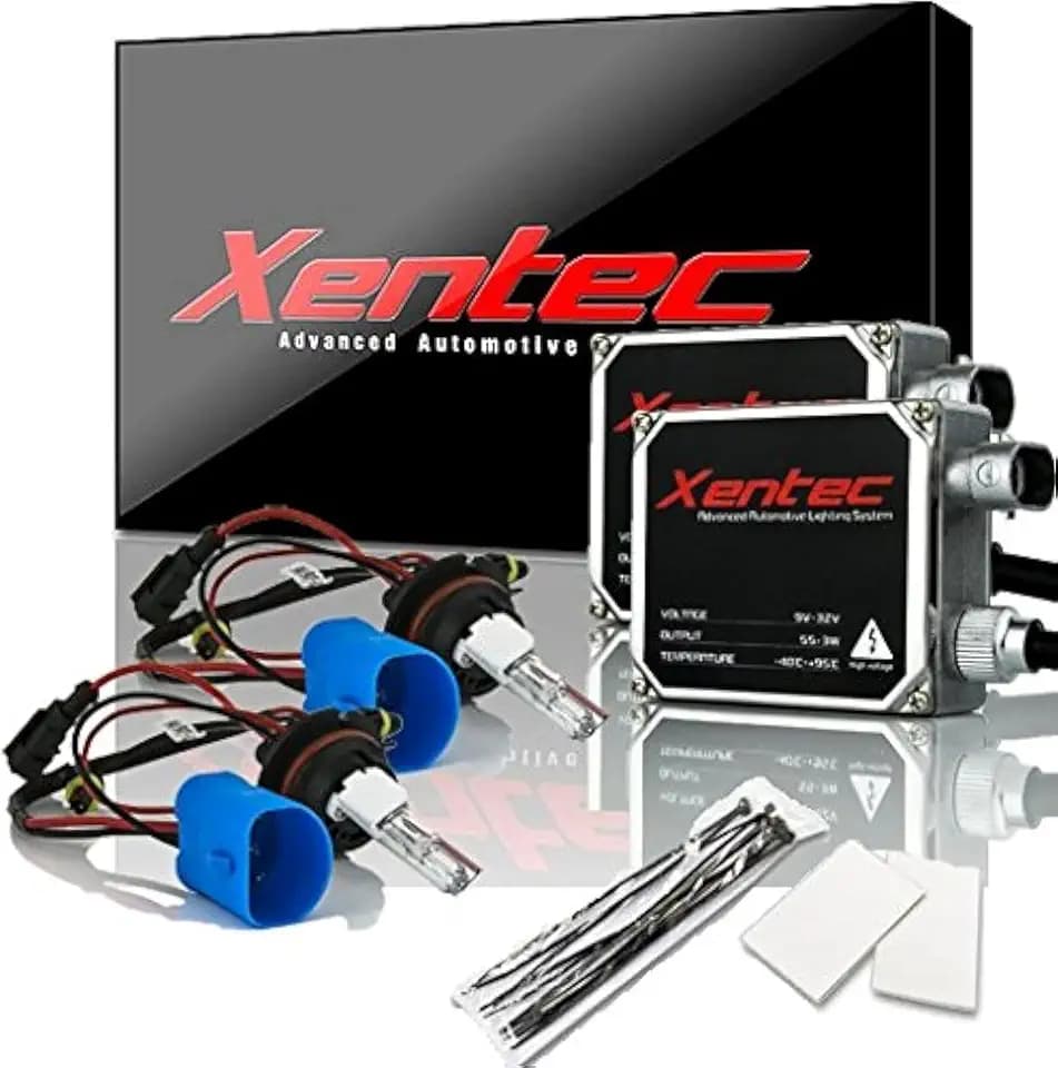 Xentec 55W Standard Size Ballasts x 2 bundle with 2 x Xenon Bulb 9007/9004/HB5 Hi/Lo 8000K w/Hi-beam Halogen (Iceberg Blue) offroad