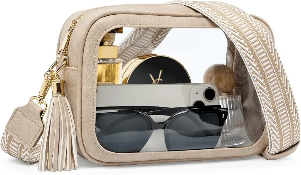 Unilily Clear Bag for Stadium Events Clear Purse Stadium Approved for Women