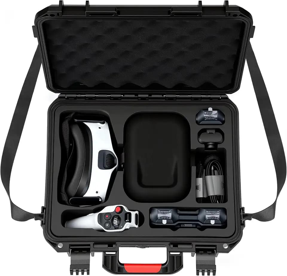 FPVtosky Koffer für Antigravity A1 - wasserdichte Tasche für RC-Ausrüstung, Drohnen-Akkus und Zubehör, Harte Schalen Schutzhülle (Nur Koffer, Ohne Drohne)