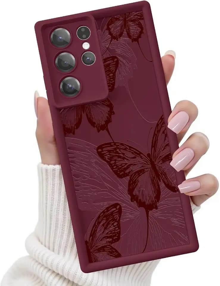 Case for Samsung Galaxy S25 Ultra, Silicone Shockproof Cover Women