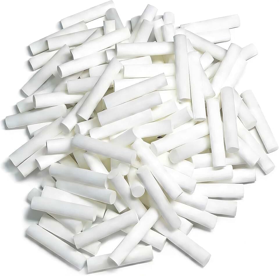 zison 110-teiliges Docht-Ersatz-Set für ätherische Öle, 4 cm, leere Nasenstäbchen oder Inhalatoren für ätherische Öle.
