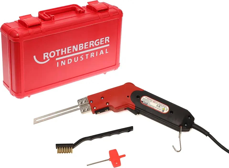 ROTHENBERGER Industrial Styropor und Hartschaumschneidegerät, 190 W, Styroporschneider im praktischen Kunststoffkoffer, inkl. Schneidmesser und Reinigungsbürste, Max. Temperatur ca. 315°, 1500000062