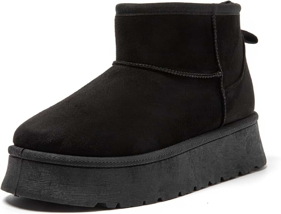JOMIX Winterstiefel Damen Warme Stiefel Gefüttert Stiefeletten Rutschfest Biker Boots Outdoor Schuhe Chukka Boots