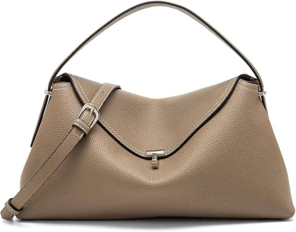 Women's Microfiber Leather Crossbody Bags, T Lock Handbags