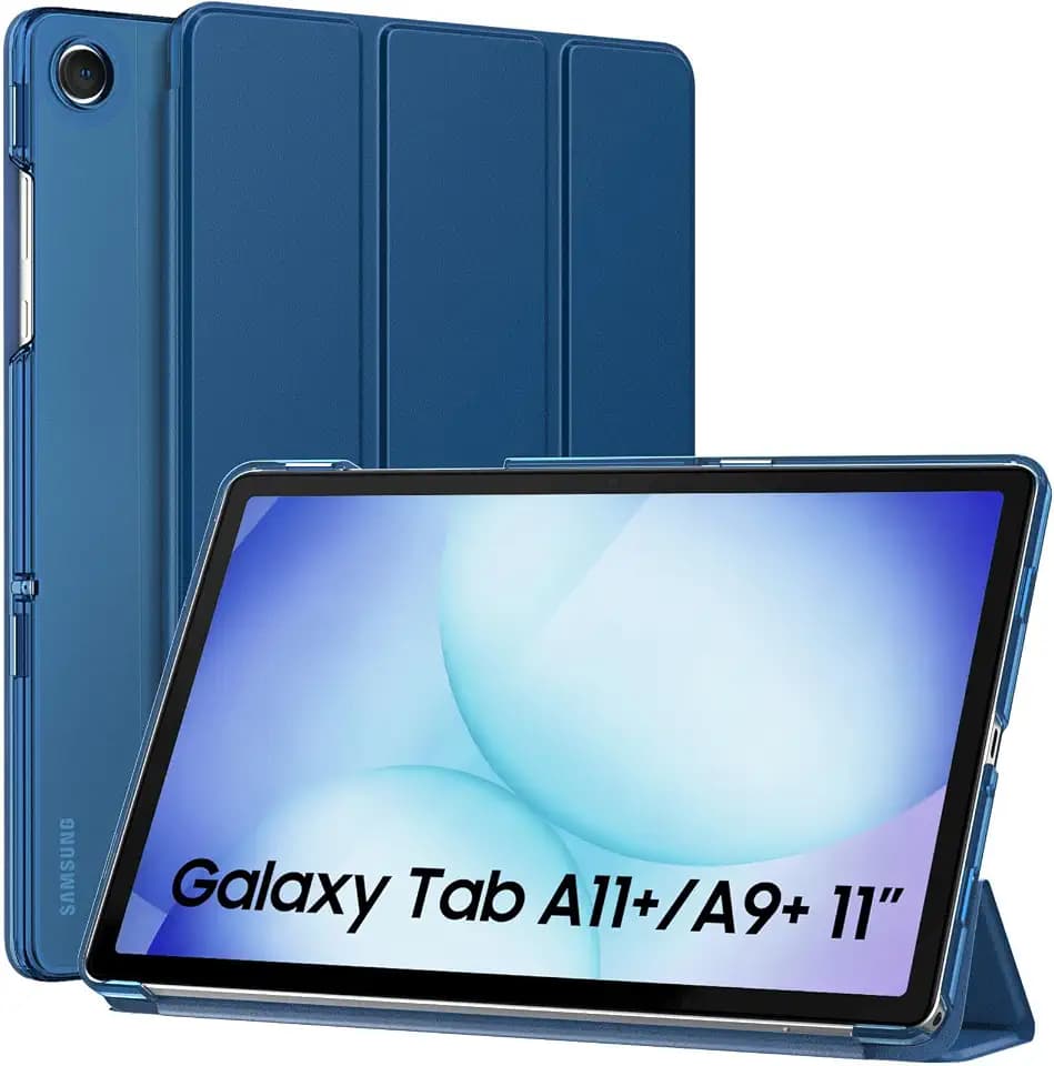 MoKo Slim Case for Samsung Galaxy Tab A11+ Plus/ A9+ Plus 11 Inch, Sea Blue
