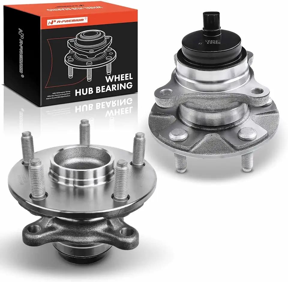 A-Premium 2 x Front Wheel Bearing and Hub Assembly with ABS & 5-Lug