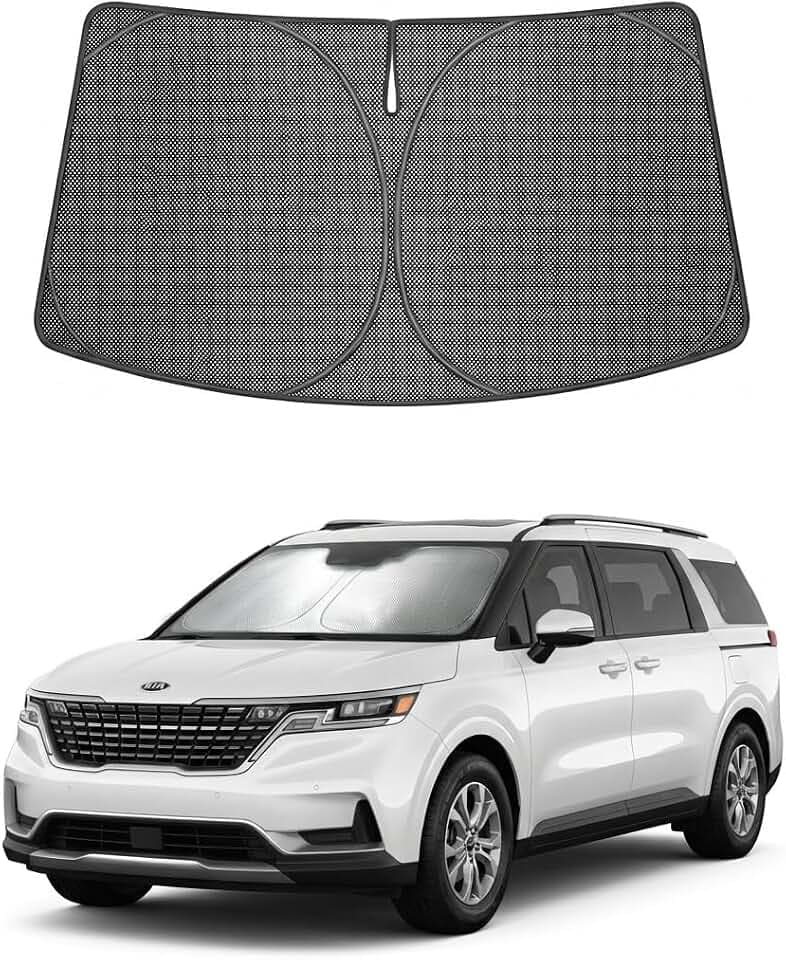 Proadsy Custom Fit 2022-2026 Kia Carnival Windshield Sun Shade, Blocks Heat