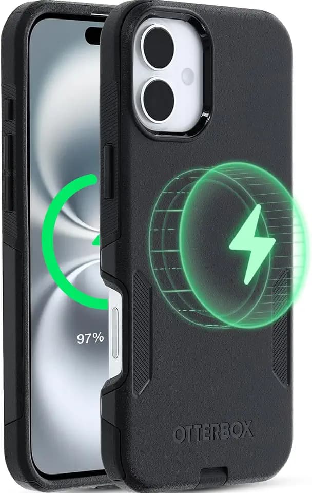 OtterBox Commuter Series, iPhone 16 Plus MagSafe Case, Black