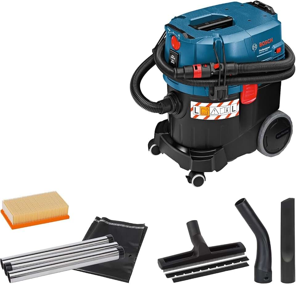 Bosch PRO Nass-/Trockensauger GAS 35 L SFC+ (Leistung 1200 Watt, 35 L Behälter, 3 m Schlauch)
