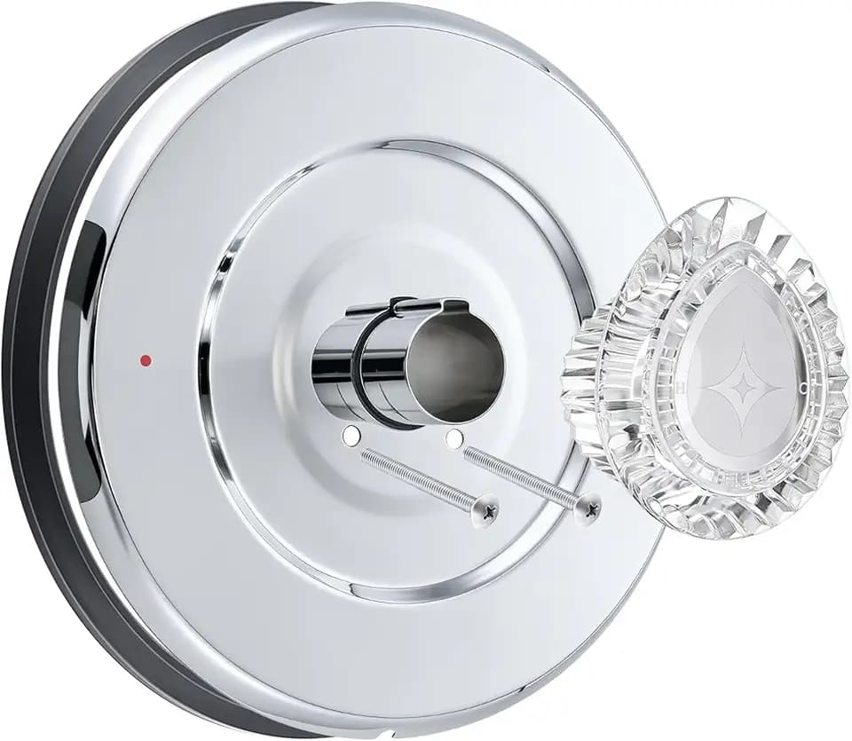 Shower Trim Kit Compatible with Moen Chateau T470 (Chrome,Knob)