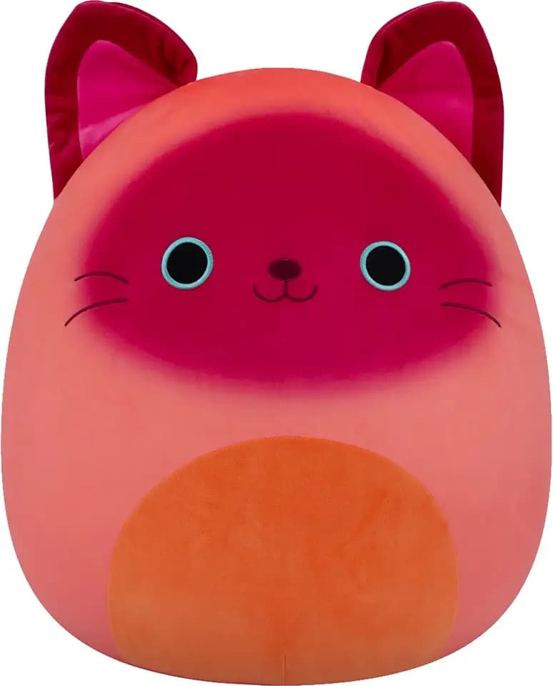 Squishmallows Original 20in Madisun the Orange & Maroon Siamese Cat – Official Jazwares Plush (Jumbo)
