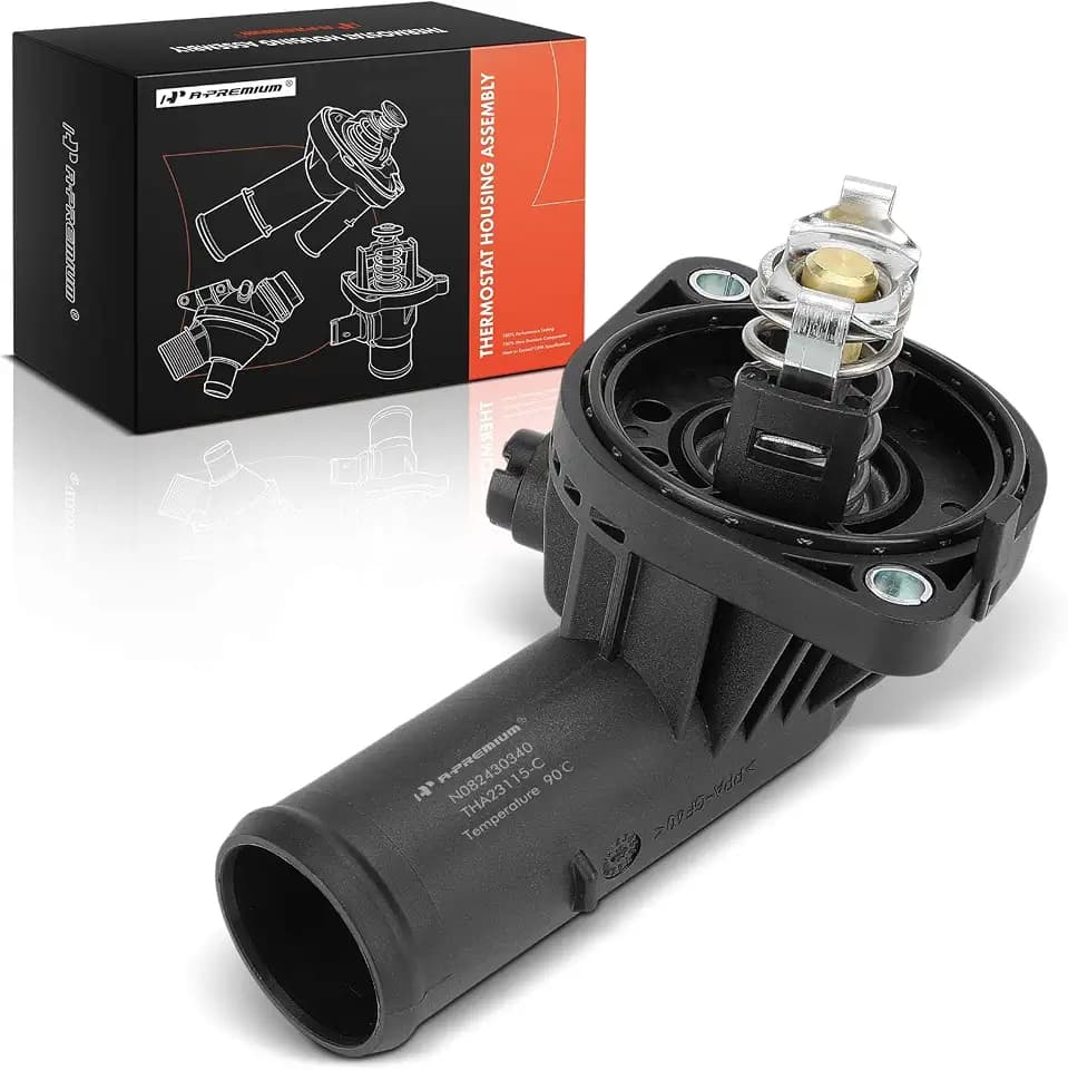 A-Premium Engine Coolant Thermostat Housing Assembly Compatible with Ram