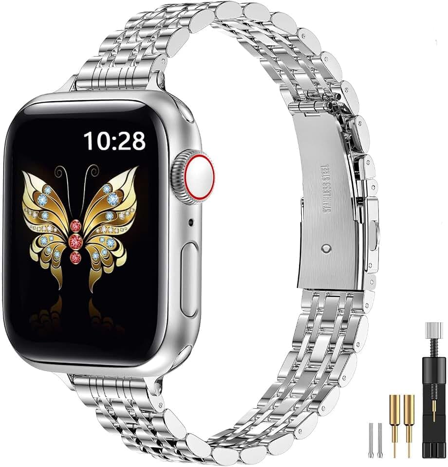 MioHHR Slim Band kompatibel mit Apple Watch 49/46/45/44/42mm(Series 3/2/1)
