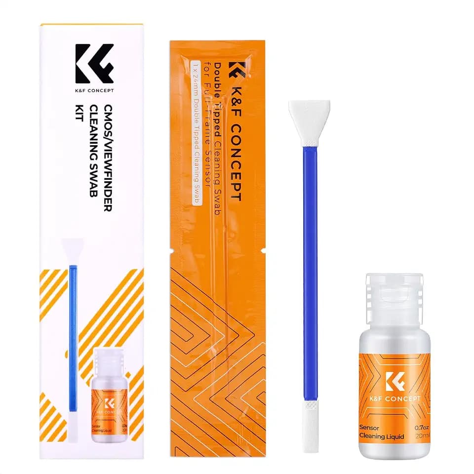 K&F CONCEPT APS-C Sensor Cleaning Kit,with 5 Pack Swabs,20ml Sensor Cleaner